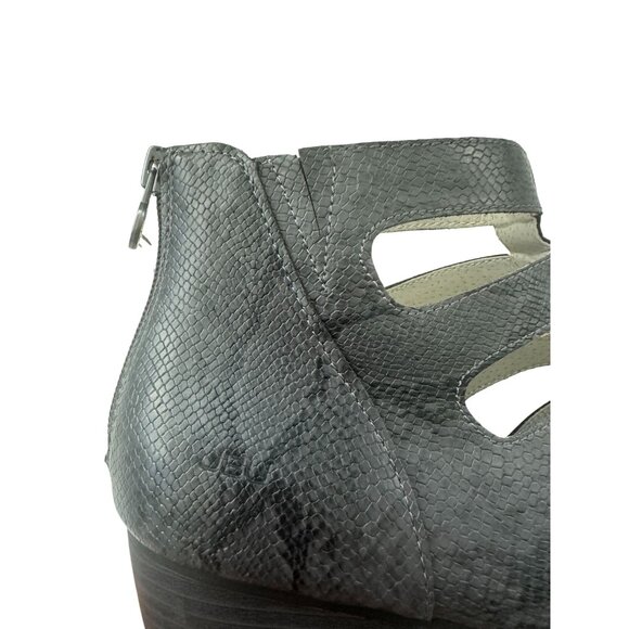 JAMBU Gray Snake Print Memory Foam Comfort Zip Up Shoes Size 9.5 - Picture 10 of 12